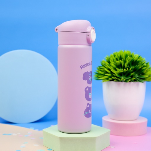 Термос "Have a funny" №6445 фиолетовый, 390 мл. оптом