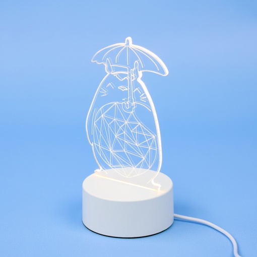 Ночник "Тоторо под зонтом" 3D (USB) оптом