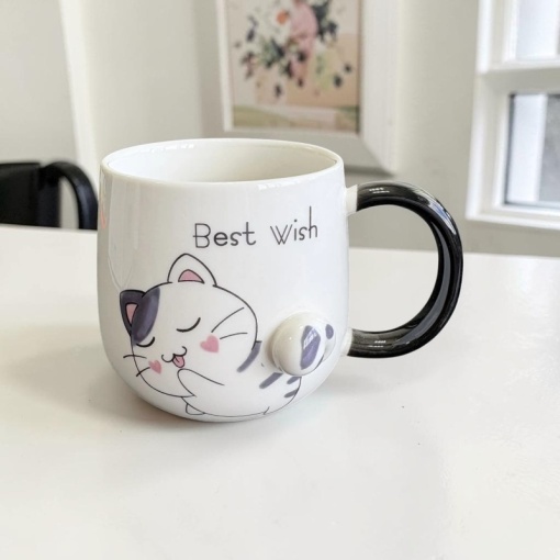 Кружка"Cat Best Wish"400мл оптом со склада!