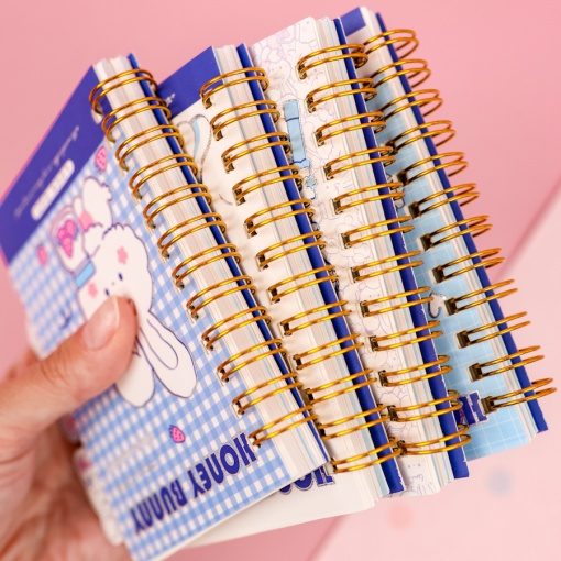 Мини-блокнот на пружине "Honey Bunny" 9,6*11,6 см, в ассортименте 1шт