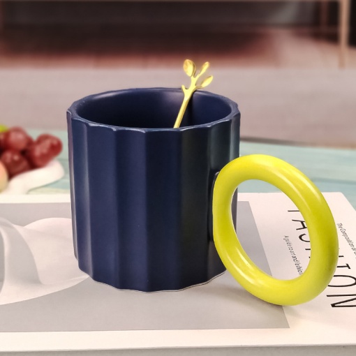 Кружка "Facets" 301мл, сине-желтый оптом со склада!