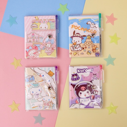 Мини-блокнот с ручкой "Санрё" А7, в ассортименте 1 шт.