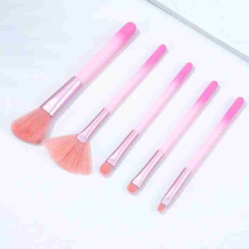 Набор кистей для макияжа "Seyor" розовый 5шт.