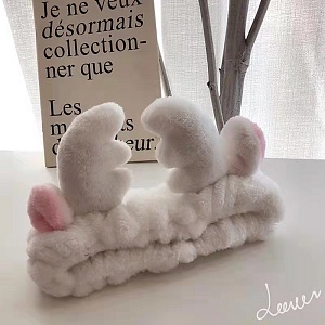 Повязка для волос "Олененок", серый