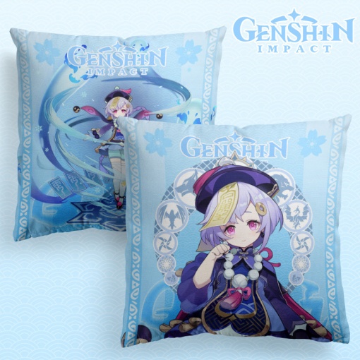 Подушка декоративная "Genshin Impact" Ци Ци, 40x40см (1 серия)