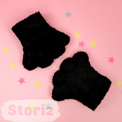 Перчатки "Кошачьи Лапки" чёрный