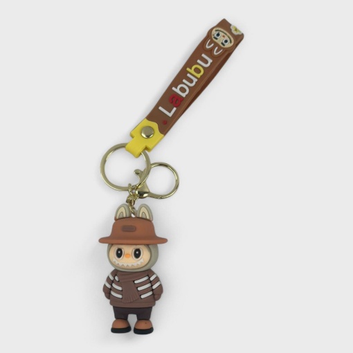Брелок "Labubu" в шляпе, с рез. ремешком