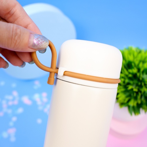 Термос "Peach cha bear" №8399 молочный, 280 мл. оптом