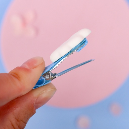 Заколка для волос "Облако" белый