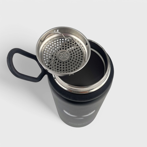 Термос-кружка "Gucgres" злой взгляд, черный, 550мл оптом