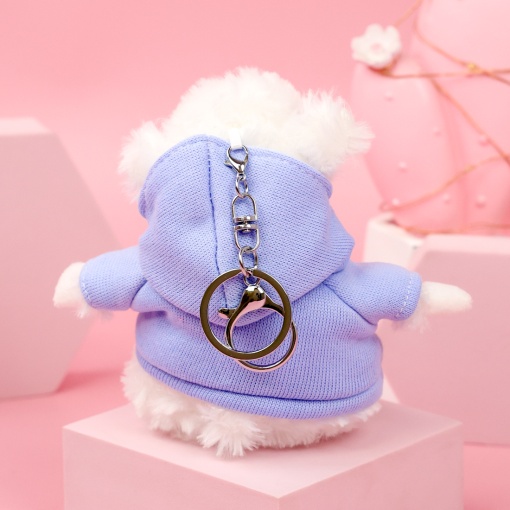 Мягкий брелок "Овечка" голубой, 13 см