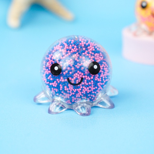 Игрушка-антистресс "Осьминожка" светящаяся