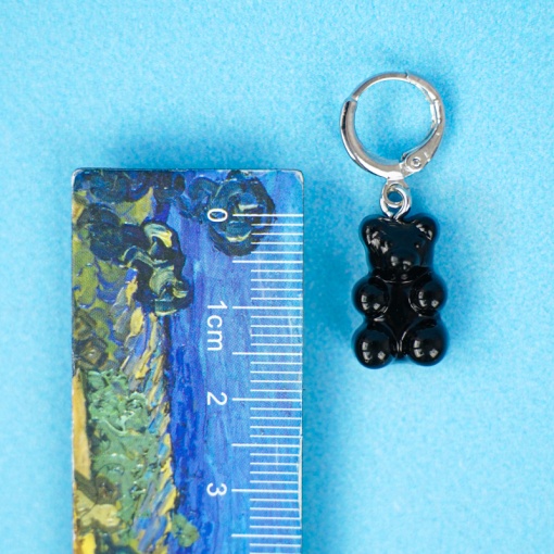 Серьги "Bears" черные