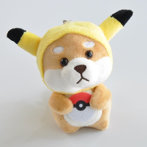 Брелок мягкий "Собачка в шапочке" 10 см