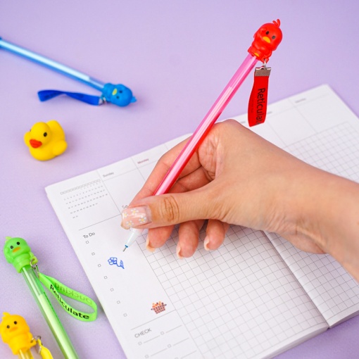 Ручка со стирающимися чернилами "Ducking", синяя