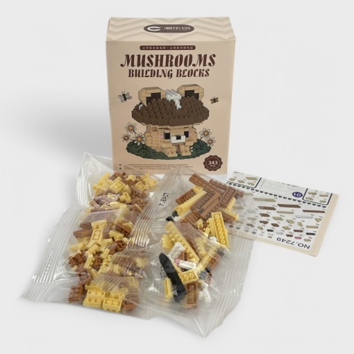 Конструктор "Mushrooms" Гриб-Мишка №7249 (343 детали) [М_09]