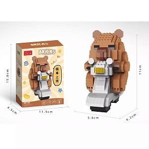 Конструктор "Bricks" капибара на мопеде №MZ-185