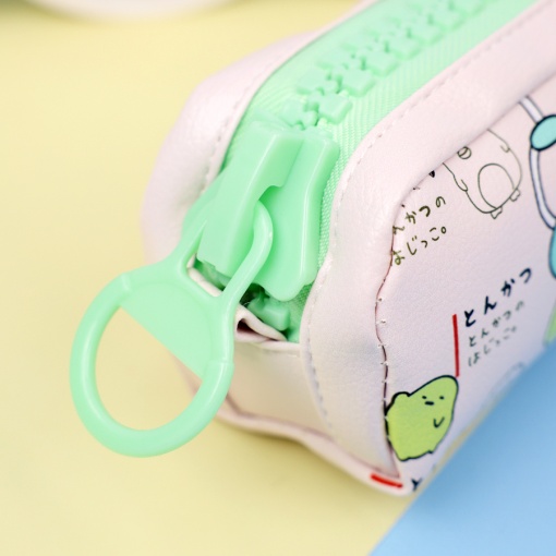 Пенал "Сумико Гураши" большая молния, розовый