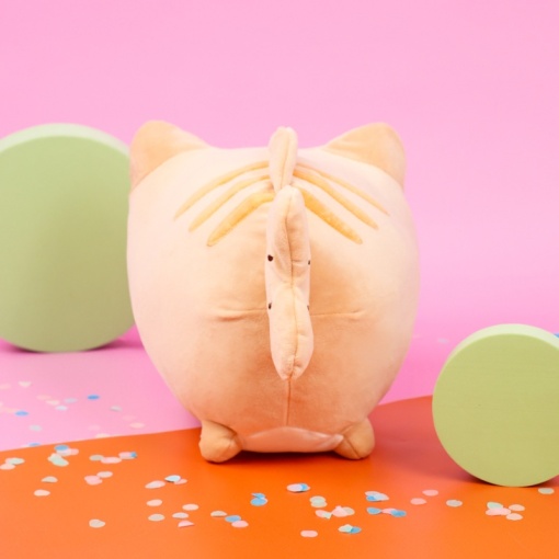 Мягкая игрушка-подушка "Котик-рыбка" коричневый, 30 см