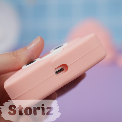 Чехол для AirPods Pro 3 "Какашка" розовый