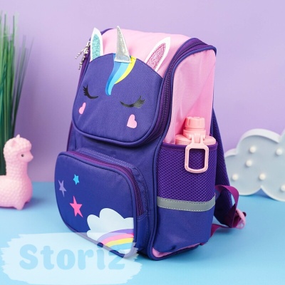 Рюкзак школьный "Cute unicorn" фиолетовый