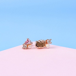 Серьги-гвоздики "Love Kt"