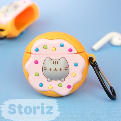 Чехол для AirPods1/2 "Donut Pusheen" 