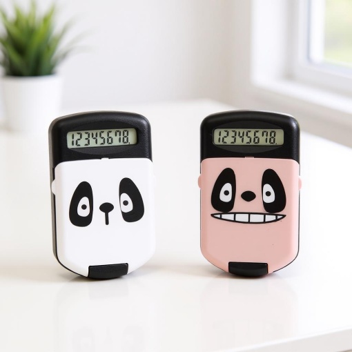 Калькулятор "Панда" мини, белый