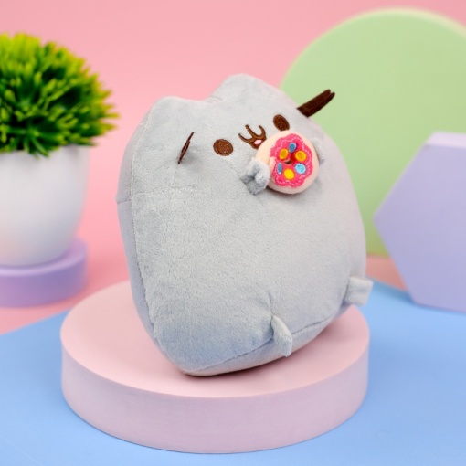 Мягкая игрушка "Пушин с пончиком", 15 см