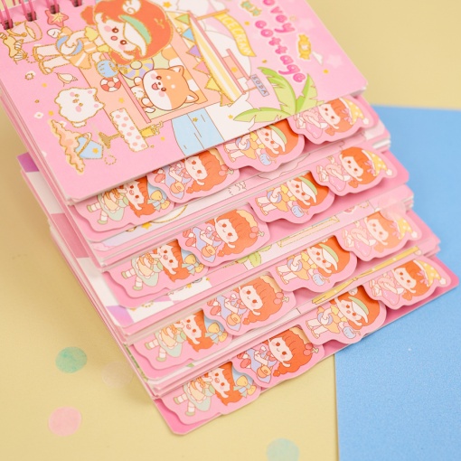 Мини-блокнот на пружине "Girl" 9,6*11,6 см, в ассортименте 1шт