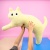 Мягкая игрушка-подушка "Кошечка Мяу" желтый, 100 см