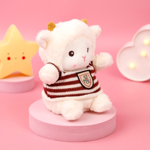 Мягкая игрушка "Sheep" в полосатом свитере, 25см