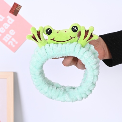 Повязка для волос "Лягушка с лапками", зеленый