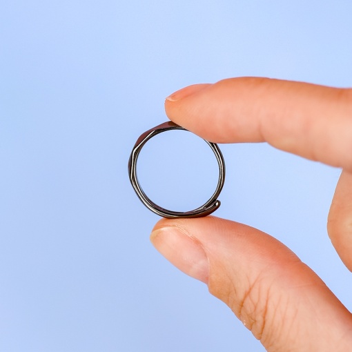 Кольцо "Ромб" черный