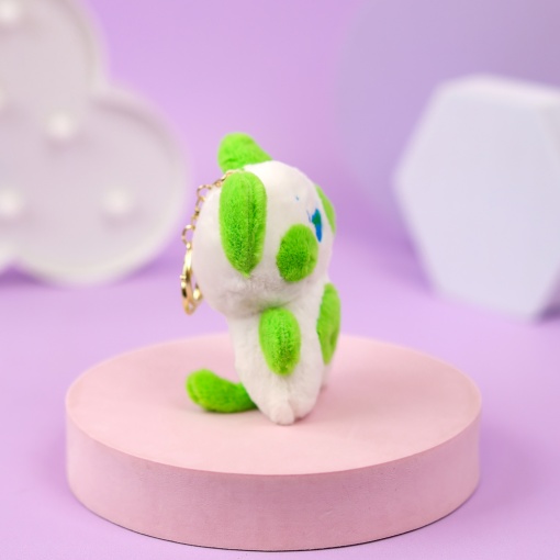 Мягкий брелок "Котенок Dudu" салатовый, 12 см