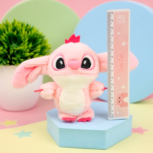 Мягкий брелок "Милый глазастик" №1, розовый  12см