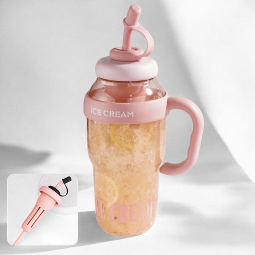 Бутылочка "Ice cream" розовый, 1300мл оптом