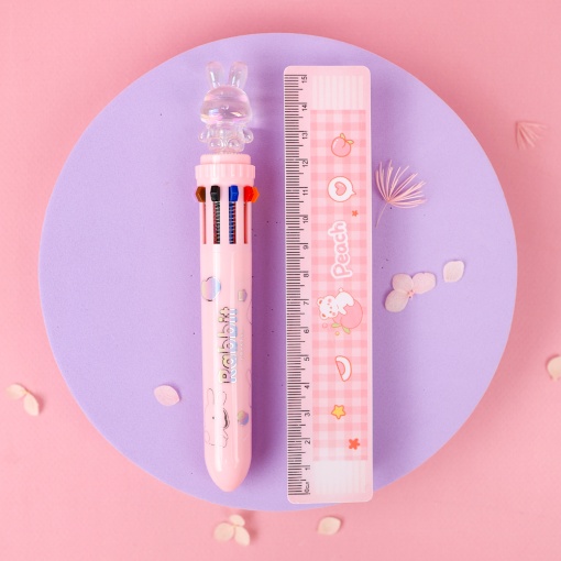 Ручка с десятью стержнями "Rabbit 10в1" №7417, в ассортименте 1шт.