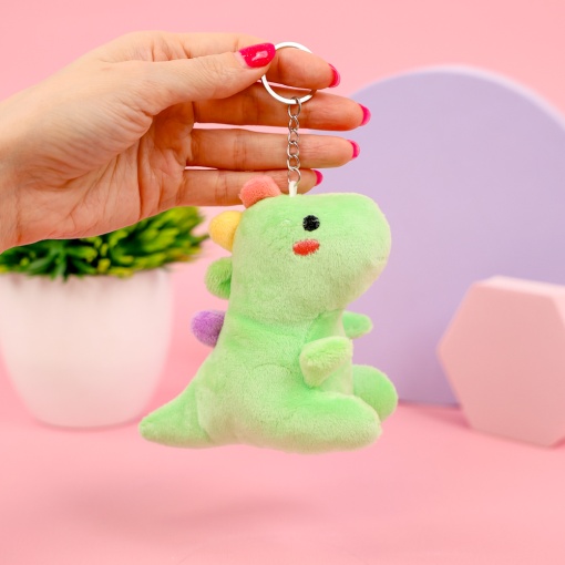 Мягкий брелок "Динозавр" зеленый, 12 см