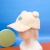 Бейсболка плюшевая "Cute" с ушками, бежевый (54-60см)