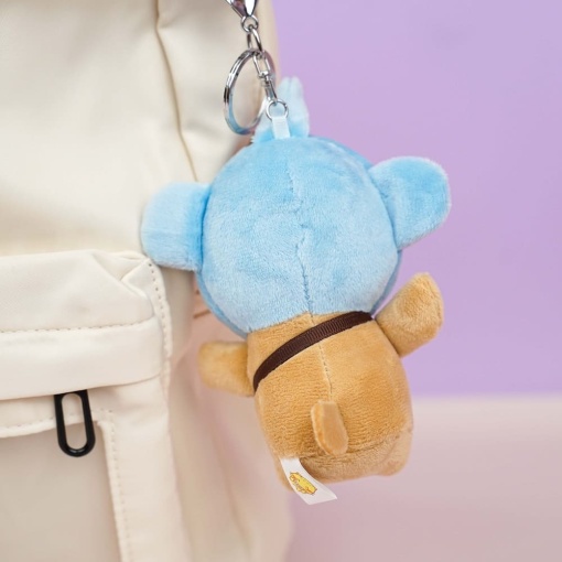 Брелок мягкий "Собачка в шапочке" голубой, 10 см