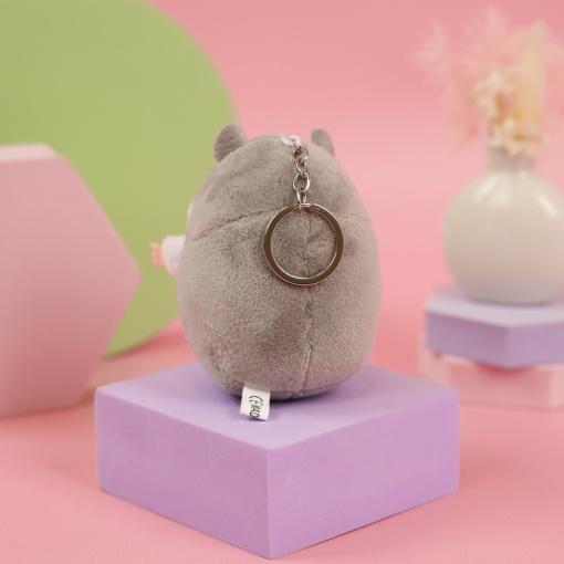 Мягкий брелок "Хомяк" серый, 9,5 см