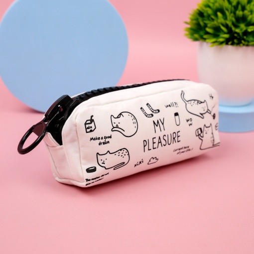 Пенал "Cat Pleasure" белый