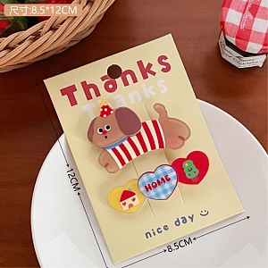 Набор заколок "Dog" home 2шт