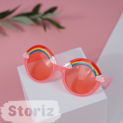 Солнцезащитные очки с чехлом "Rainbow" pink