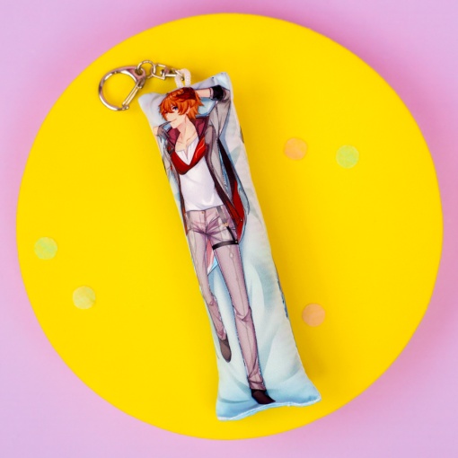 Мягкий брелок "Дакимакура" Genshin Impact, Тарталья,15см