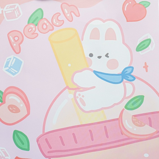 Подарочный пакет "Peach" S 15,5x14x7 см