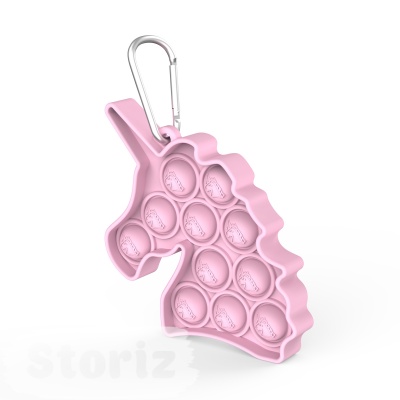 Брелок-антистресс "Push pop Unicorn" розовый