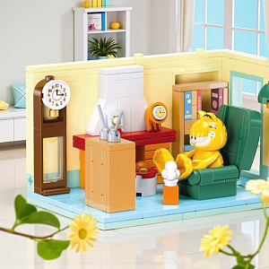 Конструктор "Гарфилд" смотрит телевизор, №1226 (400-800 деталей)