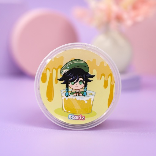 Слайм "Венти" золотые блёстки + шарики, 150 гр. STORIZ